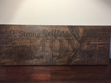 Personalized wood MOM sign - great birthday gift! Laser Engraved