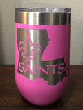 16 oz. Personalized Stemless Wine Tumbler Laser Engraved