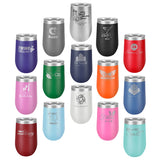 16 oz. Personalized Stemless Wine Tumbler Laser Engraved